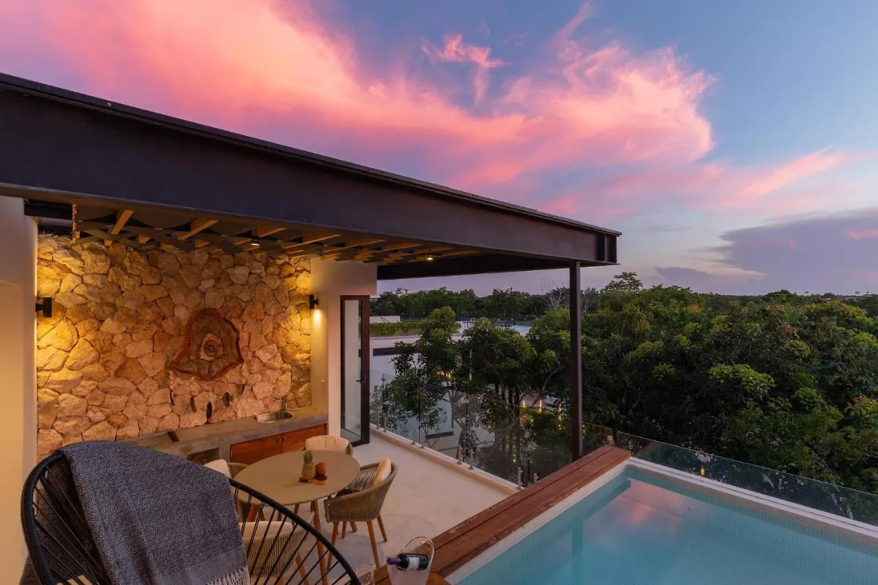 Baak- Ph3A- Ixchel Penthouse Studio Private Rooftop Pool Villa Tulum Holiday home