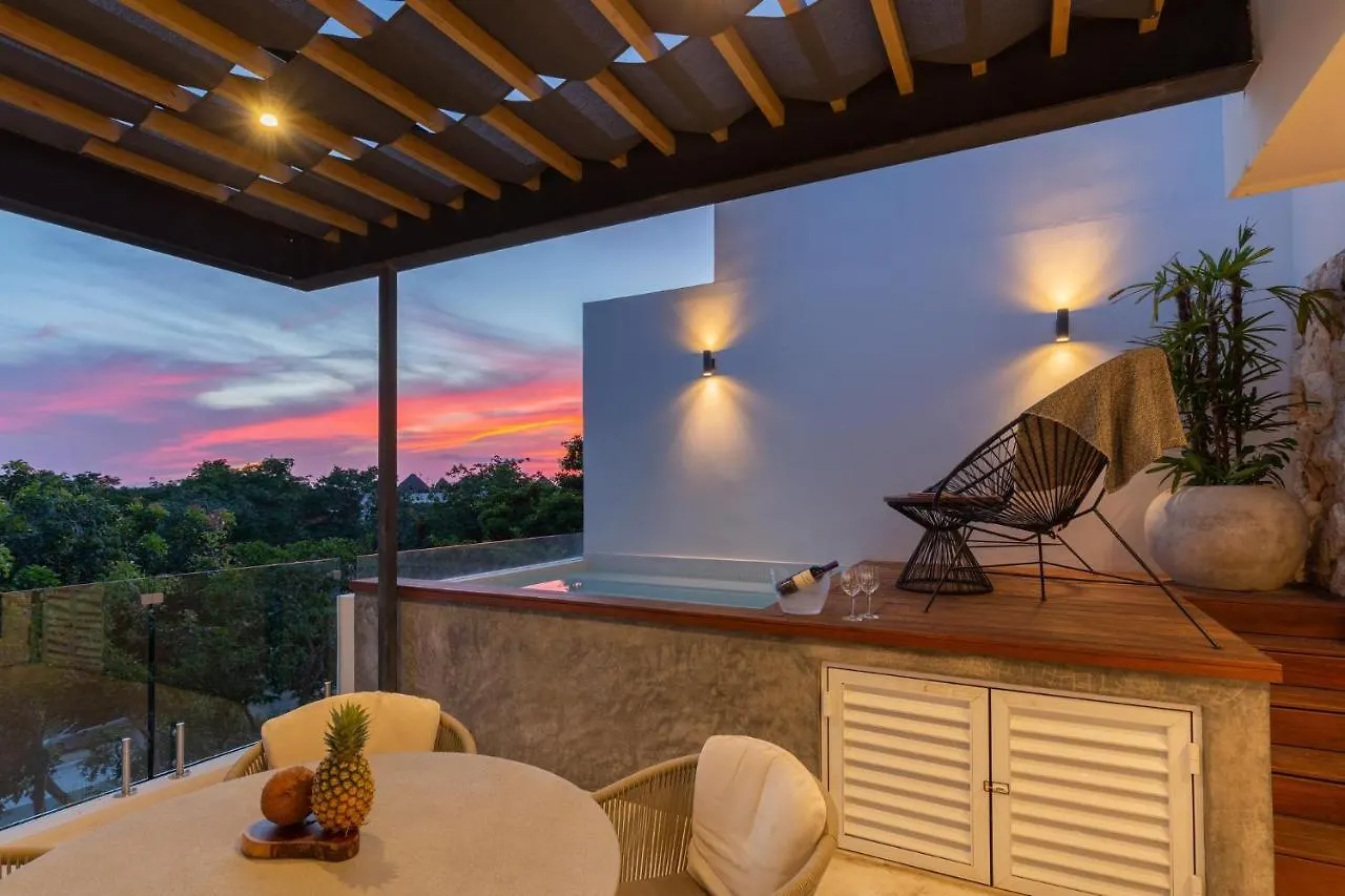 Baak- Ph3A- Ixchel Penthouse Studio Private Rooftop Pool Villa Tulum