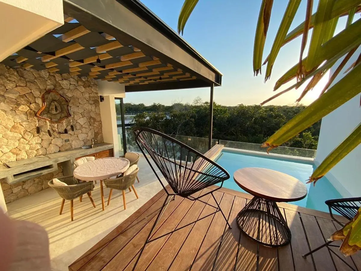 BÄAK- PH3A- Ixchel PENTHOUSE studio Private Rooftop POOL Villa Tulum